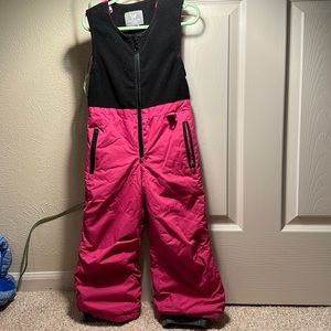 Snow pants overall hot pink
